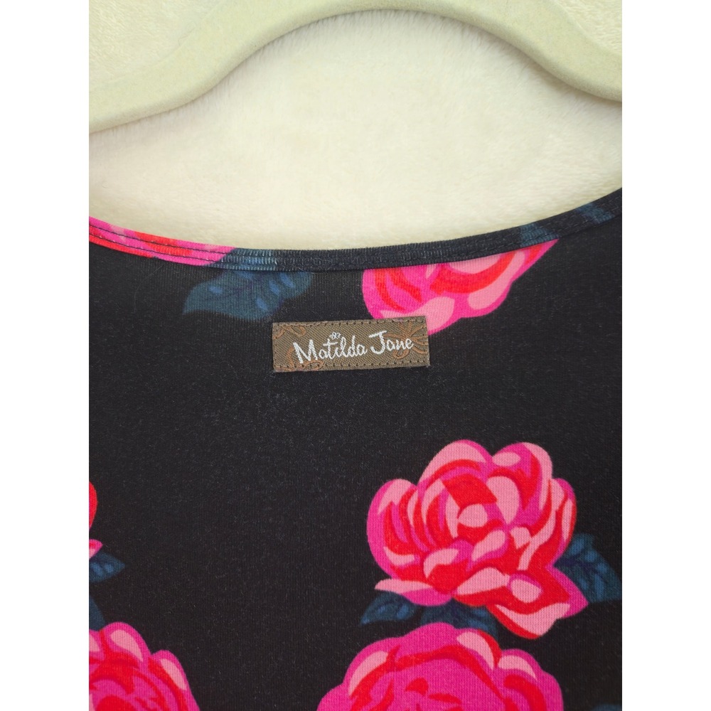 Matilda Jane Floral Tunic Women Top Medium Babydoll Flowy Romantic Roses Y2K 90s - Picture 9 of 9